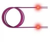 saCon światłowodowy kabel krosowy LED duplex 50/125µm OM3, SC/SC, turkusowy, 10 m 21.16.2249