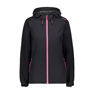 Kurtki damskie - CMP Damska kurtka wiatroodporna i wodoodporna Rain Jacket Wp 10 000 kurtka przeciwdeszczowa szary Antracytowy połysk D34 - miniaturka - grafika 1