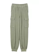 Legginsy - s.Oliver Dziewczęce długie legginsy, khaki, 134 EU, khaki, 134 cm - miniaturka - grafika 1