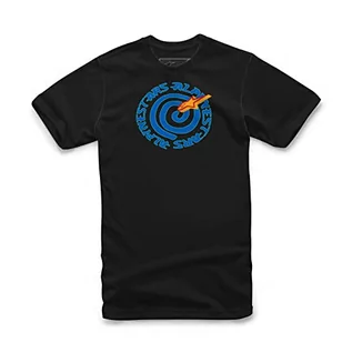 Koszulki męskie - Alpinestars Ageless Classic - Męski T-shirt ze 100% bawełny, sportowa koszulka z krótkim rękawem, krój podkreślający sylwetkę, czarny, XS - grafika 1
