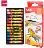 Kredki, ołówki, pastele i pisaki - Pastele olejne Deli C20200 12 kolorów - miniaturka - grafika 1