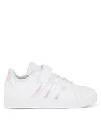 Buty dla dziewczynek - adidas Sneakersy GRAND COURT 2.0 EL C IE3851 Biały - miniaturka - grafika 1