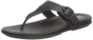 Sandały damskie - Fitflop Sandały damskie Gracie płaskie, Cały czarny, 38 EU - miniaturka - grafika 1