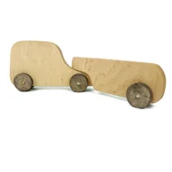 Samochody i pojazdy dla dzieci - Drewniany samochodzik Laweta / KiddyMate - miniaturka - grafika 1