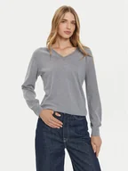 Swetry damskie - United Colors Of Benetton Sweter 11AHD401L Szary Regular Fit - miniaturka - grafika 1