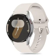 Akcesoria do smartwatchy - Pasek TECH-PROTECT Silicone do Samsung Galaxy Watch 4/5/5 Pro/6/7/FE Jasnobeżowy - miniaturka - grafika 1