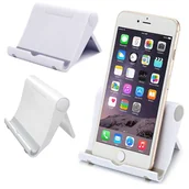 Pozostałe akcesoria do telefonów - Podstawka pod telefon/tablet 8x10 cm biała - miniaturka - grafika 1