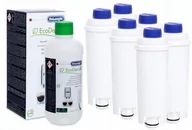 Akcesoria i części do ekspresów do kawy - 6x FILTR WODY do DeLonghi + Odkamieniacz ZESTAW - miniaturka - grafika 1