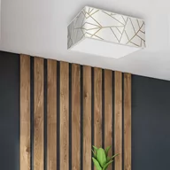 Lampy ścienne - Milagro Lampa sufitowa ZIGGY WHITE White/Gold 2xE27 MLP7563 - miniaturka - grafika 1