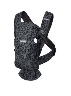 BABYBJORN MINI 3D Mesh Antracytowy/Leopard 9378-0 - Nosidełka dla dzieci - miniaturka - grafika 1
