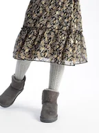 Botki damskie - ISLAND BOOT Botki zimowe "Maiana" w kolorze szarym - miniaturka - grafika 1