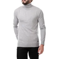 Swetry męskie - Golf męski Hopenlife Eren klasyczny szary-XXL - miniaturka - grafika 1