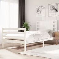 Łóżka - Lumarko Rama łóżka, biała, lite drewno sosnowe, 90x200 cm - miniaturka - grafika 1