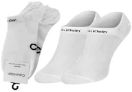 Skarpetki damskie - CALVIN KLEIN SKARPETKI STOPKI 2 PARY WHITE 701218774 002 - Rozmiar: 37-41 - miniaturka - grafika 1