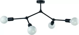 Nowodvorski LAMPA wisząca TWIG 9140 metalowa OPRAWA industrialny ZWIS molekuły wysięgniki na żarówki czarna 9140 - Lampy sufitowe - miniaturka - grafika 1