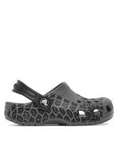 Crocs Klapki Kids Tire Print Classic Clog 211261 Szary - Buty dla chłopców - miniaturka - grafika 1