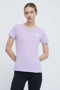 Koszulki sportowe damskie - The North Face t-shirt sportowy Lightning Alpine kolor fioletowy NF0A87HVQZI1 - grafika 1