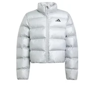 Kurtki i płaszcze dla chłopców - adidas Uniseks - dzieci SYNTHETIC DOWN GLAM JACKET, Silver Metallic/Black Reflective, 9-10 Years - miniaturka - grafika 1
