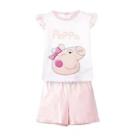 Spodenki damskie - Peppa Pig Peppa Set - T-shirt i szorty - rozmiar 48 miesięcy - 100% z bawełny, fajne i wygodne zapięcie na guziki - oryginalny produkt Zaprojektowany w Hiszpanii, Wielobarwny - miniaturka - grafika 1