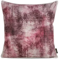 Poszewki na poduszki - Poszewka 45 x 45 Dekoracyjna Len 19 Bordo+Krem - miniaturka - grafika 1