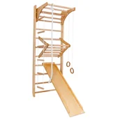 Pozostały sprzęt i akcesoria do ćwiczeń - Kącik sportowy dla dzieci Pelltech COMBI Plus NaturalWood 220 cm - miniaturka - grafika 1