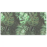 Podkładki na biurko - Mata ochronna na blat Tropikalna Monstera 120x60 cm, Dywanomat - miniaturka - grafika 1