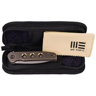 Nóż składany WE Knife Shakan LE No 172/210 Bronze Titanium, Gray Stonewashed CPM 20CV (WE20052B-2) - Noże - miniaturka - grafika 9