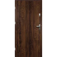 Drzwi zewnętrzne - Isoxa Drzwi zewnętrzne stalowe wejściowe Nova Orzech 90 Lewe - miniaturka - grafika 1