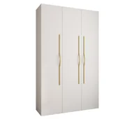 Szafy - Szafa trzydrzwiowa Como 2 150 gł.40 biały+złoty - miniaturka - grafika 1