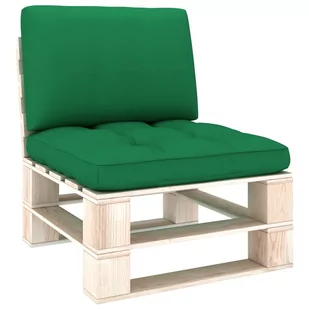 vidaXL Poduszki na sofę z palet 2 szt. zielone 314533 - Poduszki ogrodowe - miniaturka - grafika 1