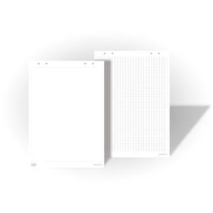 BI-OFFICE Papierowe bloki do flipchartów, opakowanie 5x 25 arkuszy M-blok (flip.papír) - Tablice i flipcharty - miniaturka - grafika 1