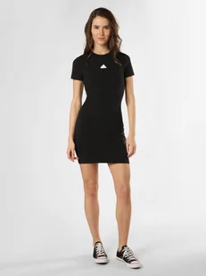 adidas Sportswear Sukienka damska Kobiety Bawełna czarny jednolity, S - Sukienki - miniaturka - grafika 1