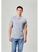 Koszulki męskie - Bench Koszulka "Movia" w kolorze szarym - miniaturka - grafika 1