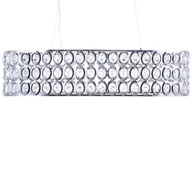 Lampy sufitowe - Beliani Lampa wisząca Lampa wisząca metalowa srebrna TENNA 82255 - miniaturka - grafika 1