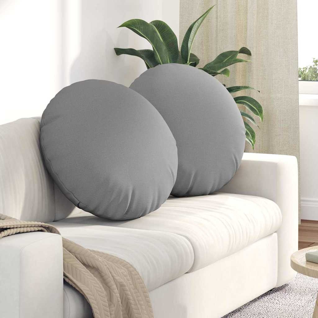vidaXL Poduszki na siedziska 2 pcs Szary chmura 80 x 29 cm tkanina 42014244