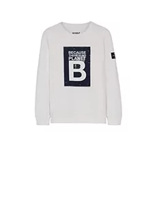 ECOALF, bluza dziecięca Becaralf, bawełniana tkanina z recyklingu bluza z długim rękawem bluza z kapturem, Biały, 14 lat - Bluzy dla dziewczynek - miniaturka - grafika 1