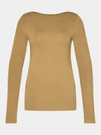 Bluzki damskie - Gap Bluzka 540606-06 Beżowy Slim Fit - miniaturka - grafika 1