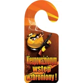 Numery na dom - Oznaczenie "Nieupoważnionym wstęp wzbroniony!" 8 x 19 zawieszka - miniaturka - grafika 1