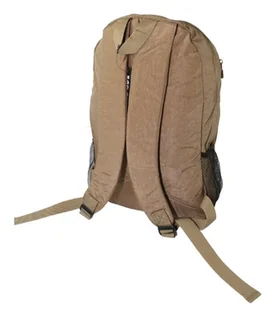 Praktyczny Plecak Materiałowy BAG STREET 2212 BRĄZOWY 42 x 32 x 13 [cm] - Plecaki - miniaturka - grafika 6