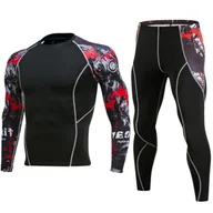 Pozostała odzież narciarska - BIELIZNA TERMICZNA Męska TERMOAKTYWNA Komplet na Zimę CIEPŁA L - miniaturka - grafika 1