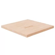 Blaty meblowe i parapety okienne - Kwadratowy blat do stolika, 70x70x4 cm, surowe drewno dębowe - miniaturka - grafika 1