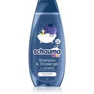 Szampony do włosów - Schauma Kids szampon do włosów i żel pod prysznic dla chłopców z ekstraktem z borówki 400ml - miniaturka - grafika 1
