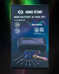ZESTAW NARZĘDZI 1/4" EDYCJA LIMITOWANA King Tony AURORA King Tony - Zestawy narzędziowe - miniaturka - grafika 6