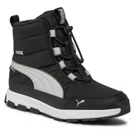 Buty dla chłopców - Śniegowce Puma Evolve Boot Puretex Jr 392647 02 Puma Black-Ash Gray-Puma White - miniaturka - grafika 1