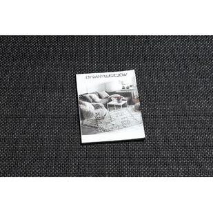 Dywan SZNURKOWY SIZAL FLAT 48663/090 czarny GŁADKI Czarny, 140x200 - Dywany - miniaturka - grafika 1