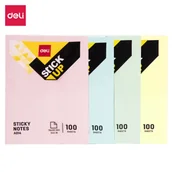 Gadżety  do biura - Notes samoprzylepny notatnik organizer Deli A01403 76mm*101mm 100 kartek - miniaturka - grafika 1