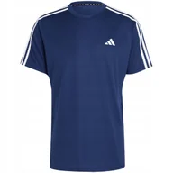 Koszulki męskie - Koszulka męska adidas Train Essentials 3-Stripes Training Tee granatowa IB8 - miniaturka - grafika 1