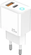 Ładowarki do telefonów - Ładowarka Jellico JELLICO ładowarka sieciowa EU11 PD 20W 1xUSB-C + 1xUSB QC3.0 + kabel USB-C - USB-C Biały - miniaturka - grafika 1