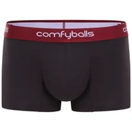 Majtki męskie - COMFYBALLS Bokserki męskie REGULAR COMFYCEL charcoal vintage red - miniaturka - grafika 1