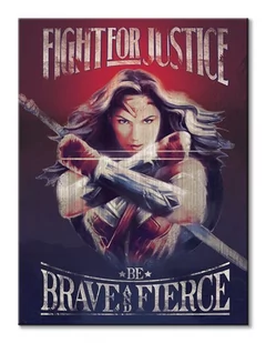 Pyramid Posters Wonder Woman Fight For Justice - obraz na płótnie 60x80 WDC100103 - Obrazy i zdjęcia na płótnie - miniaturka - grafika 1
